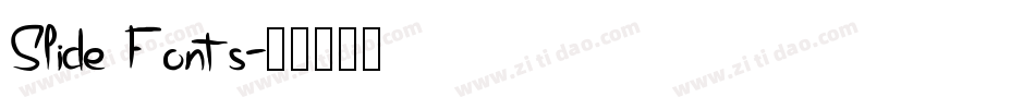 Slide Fonts字体转换